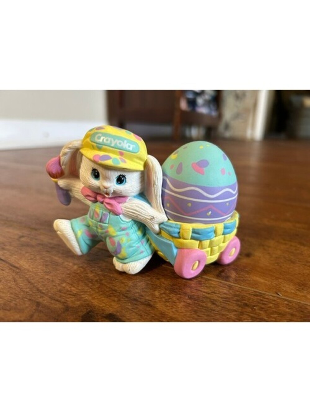 Crayola Bunny Figurine with Easter Egg Cart